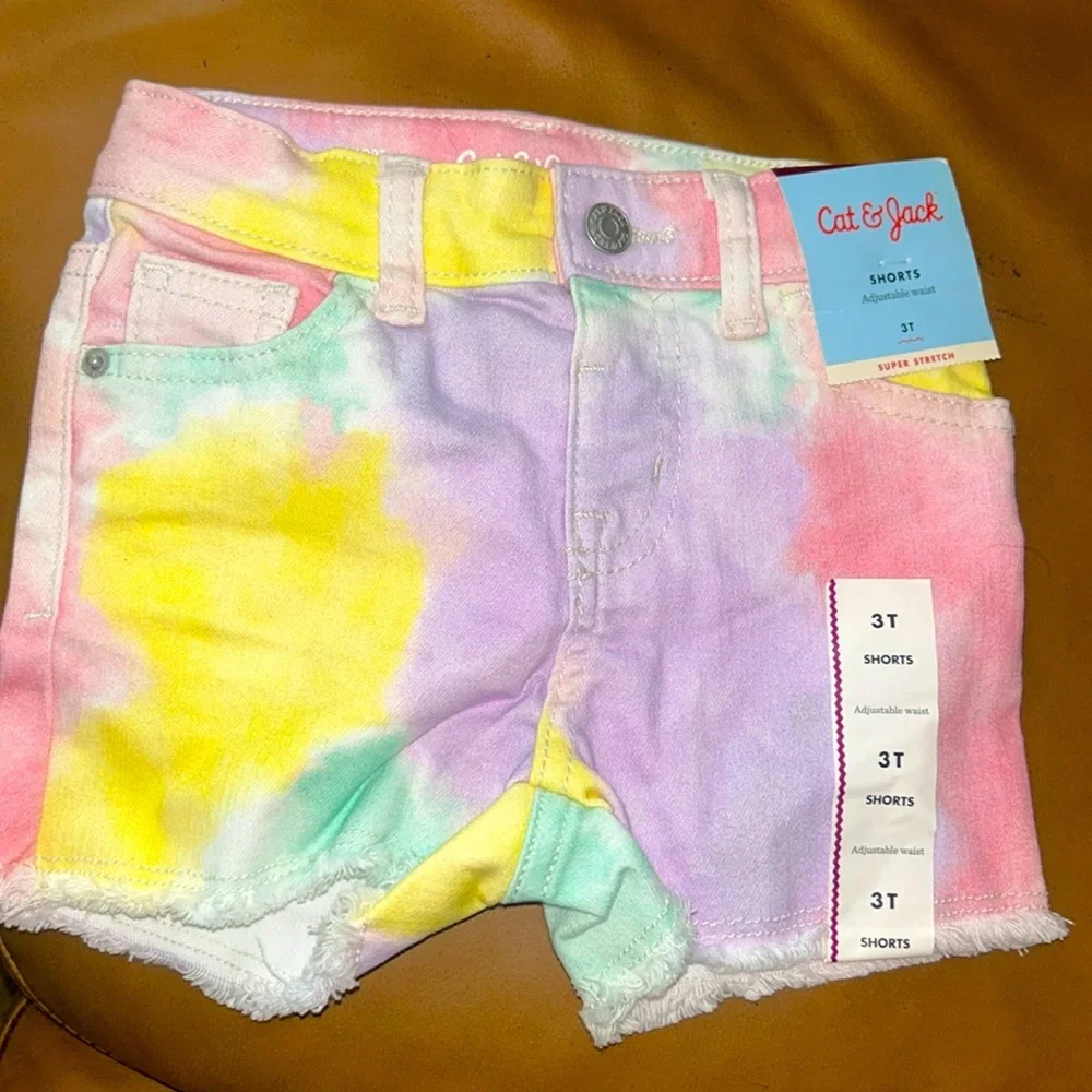 COPY - Cat and Jack shorts. Adjustable waist 3T super stretchy. - Picture 1 of 2